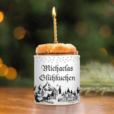 Weihnachtsgeschenke Glühwein Cancake mit Text
