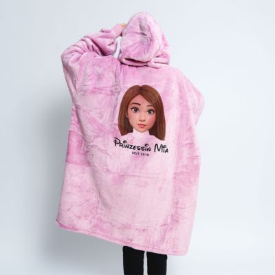 Personalisierbare Hoodie Decke Cartoon Yourself