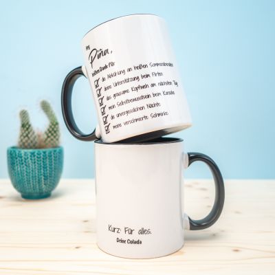 Personalisierbare Tasse Checkliste Personalisierbare Tasse Checkliste