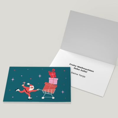 Personalisierbare Geschenkkarte zu Weihnachten