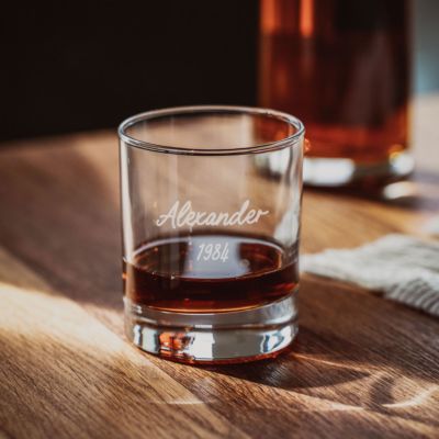 Personalisierbares Whisky Glas mit Text