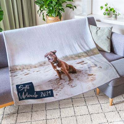 Weihnachtsgeschenke für Frauen personalisierbare Decke mit Foto