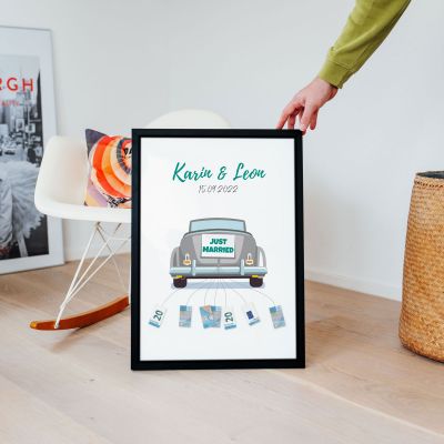 Personalisierbares Poster als Geldgeschenk mit Text Personalisierbares Poster als Geldgeschenk mit Text