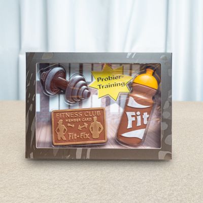 Fitness-Set aus Schokolade Fitness-Set aus Schokolade