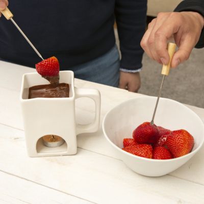Mini Fondue-Geschirr für 2 Mini Fondue-Geschirr für 2