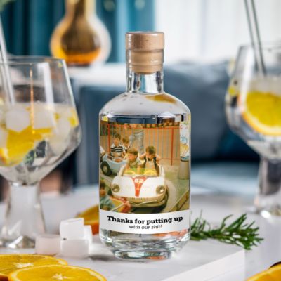 Geschenkideen personalisierbarer Gin mit Bild und Text