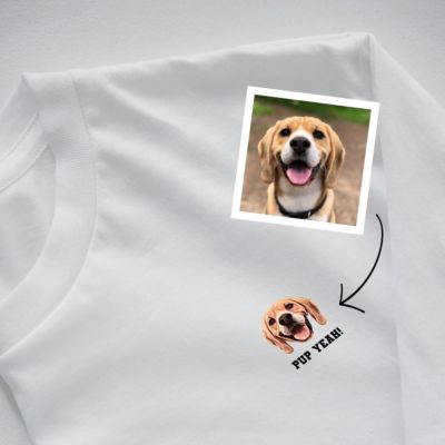 Personalisierbares T-Shirt mit deinem Haustier als Comic