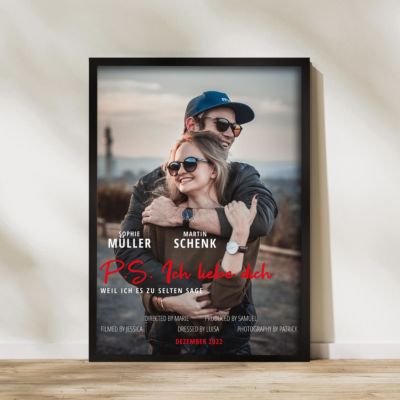 Personalisierbares PS I Love You Poster Personalisierbares PS I Love You Poster
