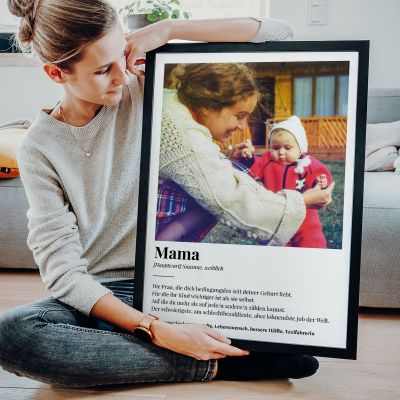 Personalisierbares Poster mit Foto und Definition