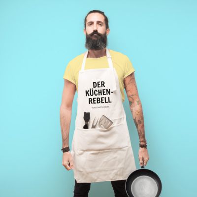 Personalisierbare Küchenschürze Der Küchenrebell Personalisierbare Küchenschürze Der Küchenrebell