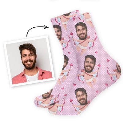 Personalisierbare Socken mit Gesicht und Liebes-Designs Personalisierbare Socken mit Gesicht und Liebes-Designs