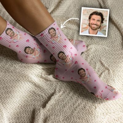 Geschenke für Frauen personalisierbare Socken mit Gesicht