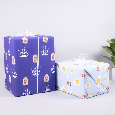 Geschenkpapier Multi-Gesicht für Männer Geschenkpapier Multi-Gesicht für Männer