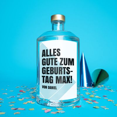Personalisierbarer Wodka mit Text Personalisierbarer Wodka mit Text