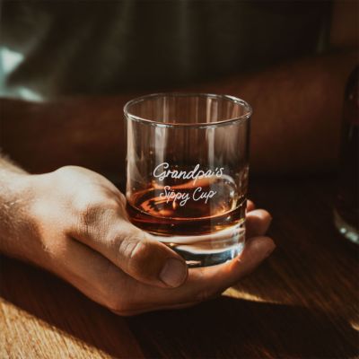 Personalisierbares Whisky Glas mit Text