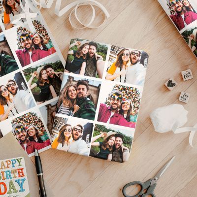Personalisierbares Geschenkpapier mit Fotos Personalisierbares Geschenkpapier mit Fotos