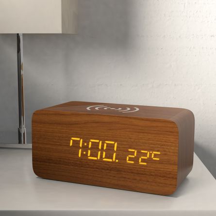 Drahtlose Ladestation mit Wecker
