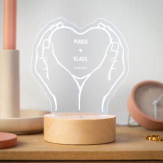 Personalisierbare LED-Lampe im Polaroid-Design