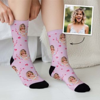 Personalised Cupid Socks with Face