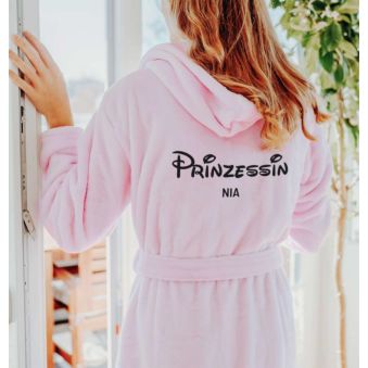 Personalisierbarer Bademantel Prinzessin