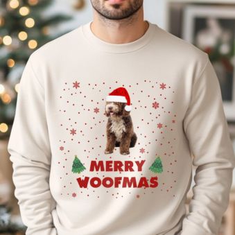 Personalised Christmas Sweatshirt with Pet and Text