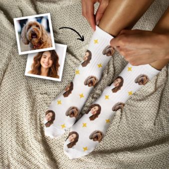 Personalised Socks with Pet and Face