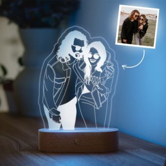 Lampada LED Personalizzata con disegno lineare