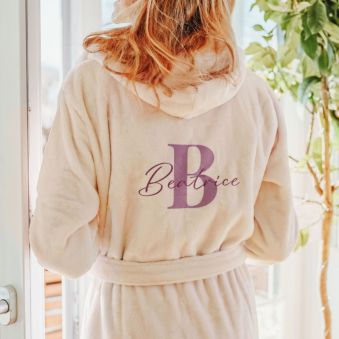 Personalised Bathrobe with Name and Monogram