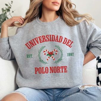 Sudadera personalizable con símbolo navideño y texto