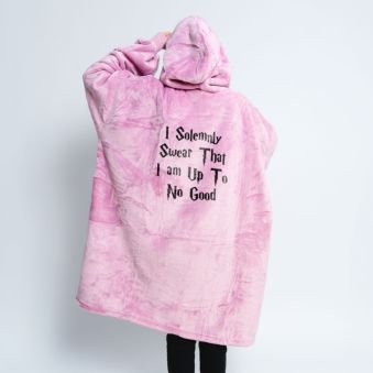 Personalised message hooded blanket