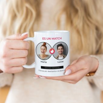 Taza personalizada Es Un Match