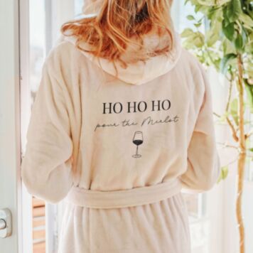 Personalisierbarer Bademantel mit Symbol und Text