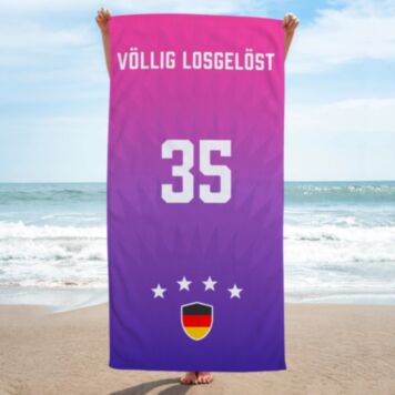 Personalisiertes Handtuch zur Fußball EM