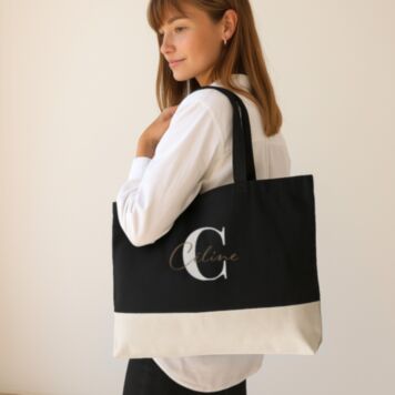 Personalisierbare Tasche mit Monogramm