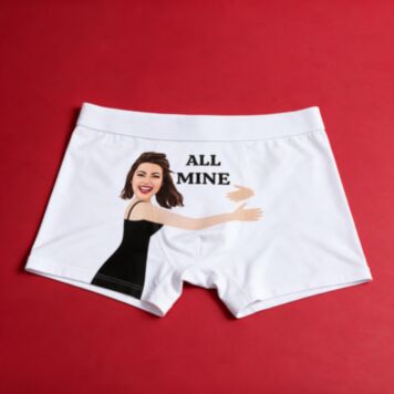 Personalisierbare Boxershorts mit Gesicht und Text