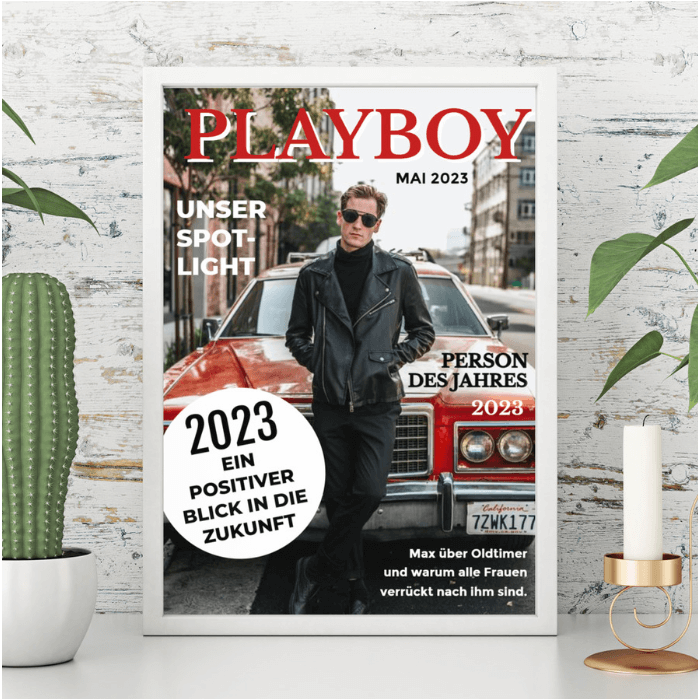 Personalisierbares Poster als Magazin-Cover main product photo