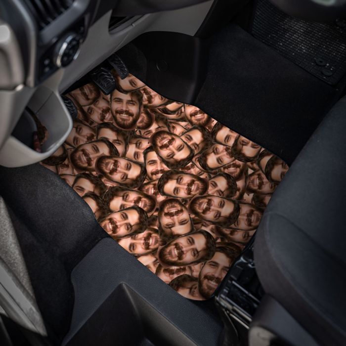 Personalisierbare Auto-Fußmatte mit Gesicht main product photo