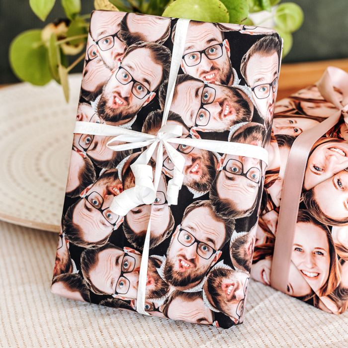 50cm Personalisierbares Geschenkpapier mit Gesicht main product photo