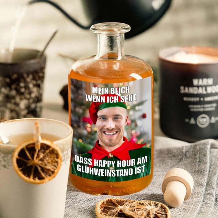 Personalisierbarer Glühgin mit Gesicht main product photo