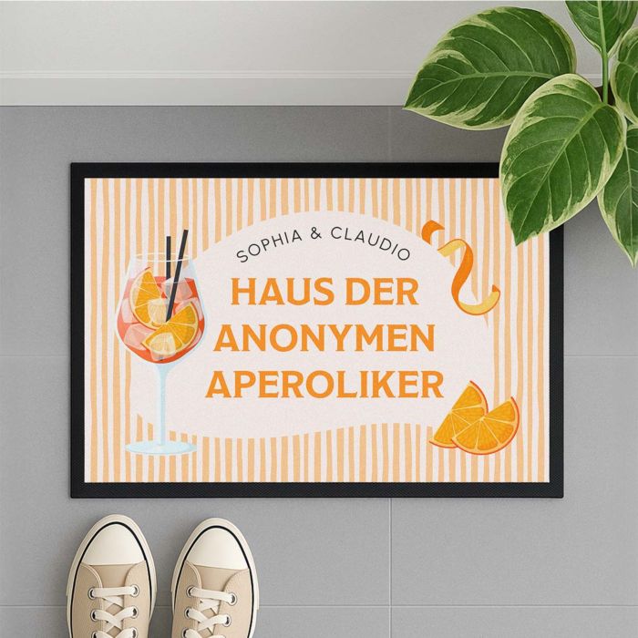 Personalisierbare Aperol Fußmatte