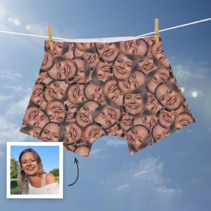 Geschenk für Freund personalisierte Boxershort mit Gesicht