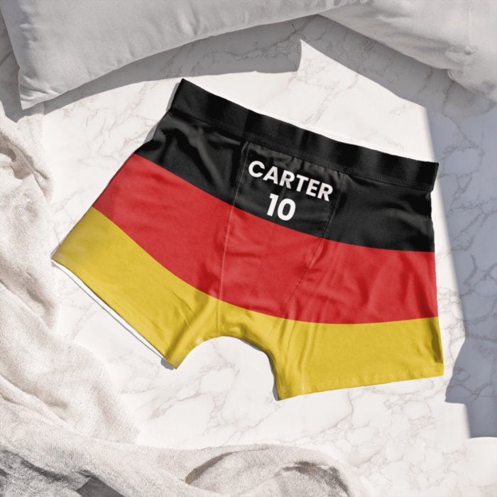 Personalisierbare Boxershorts zur WM mit Text