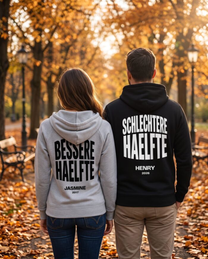 Partner Hoodie Set – Bessere & Schlechtere Hälfte