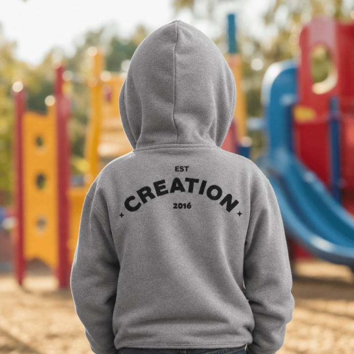 Kinder-Kapuzenpullover personalisiert mit Wunschjahr - Creation