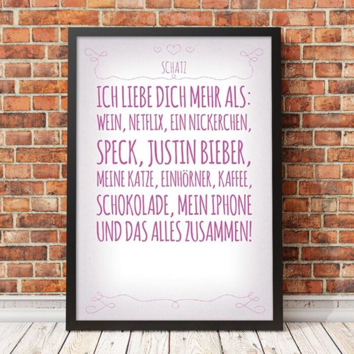Personalisierbares Poster für deine Lieben