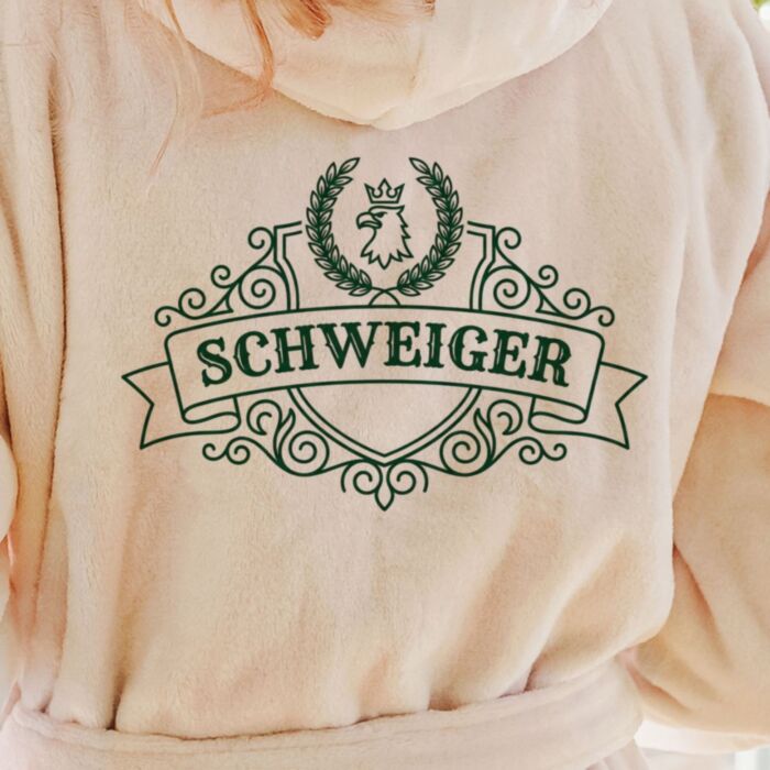 Personalisierbarer Bademantel mit Familienwappen