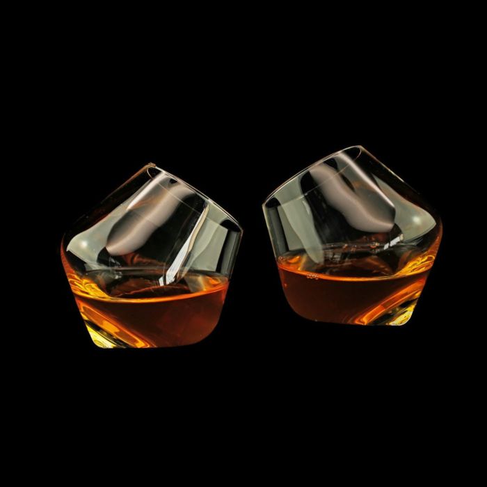 Rollende Whiskey Gläser 2er-Set