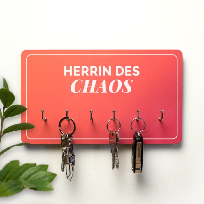 Personalisierbares Schlüsselbrett mit 2 Zeilen