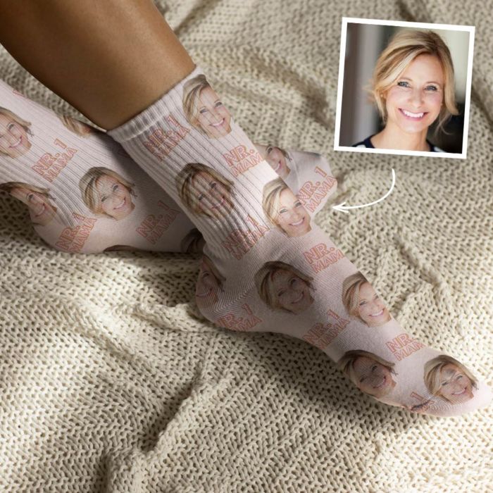 Personalisierbare Socken für Mama oder Papa