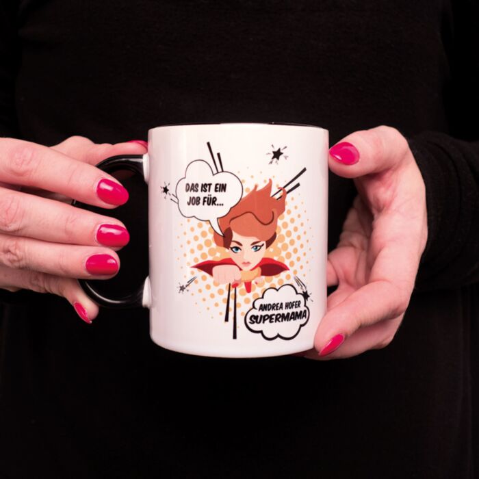 Personalisierbare Tasse Superwoman